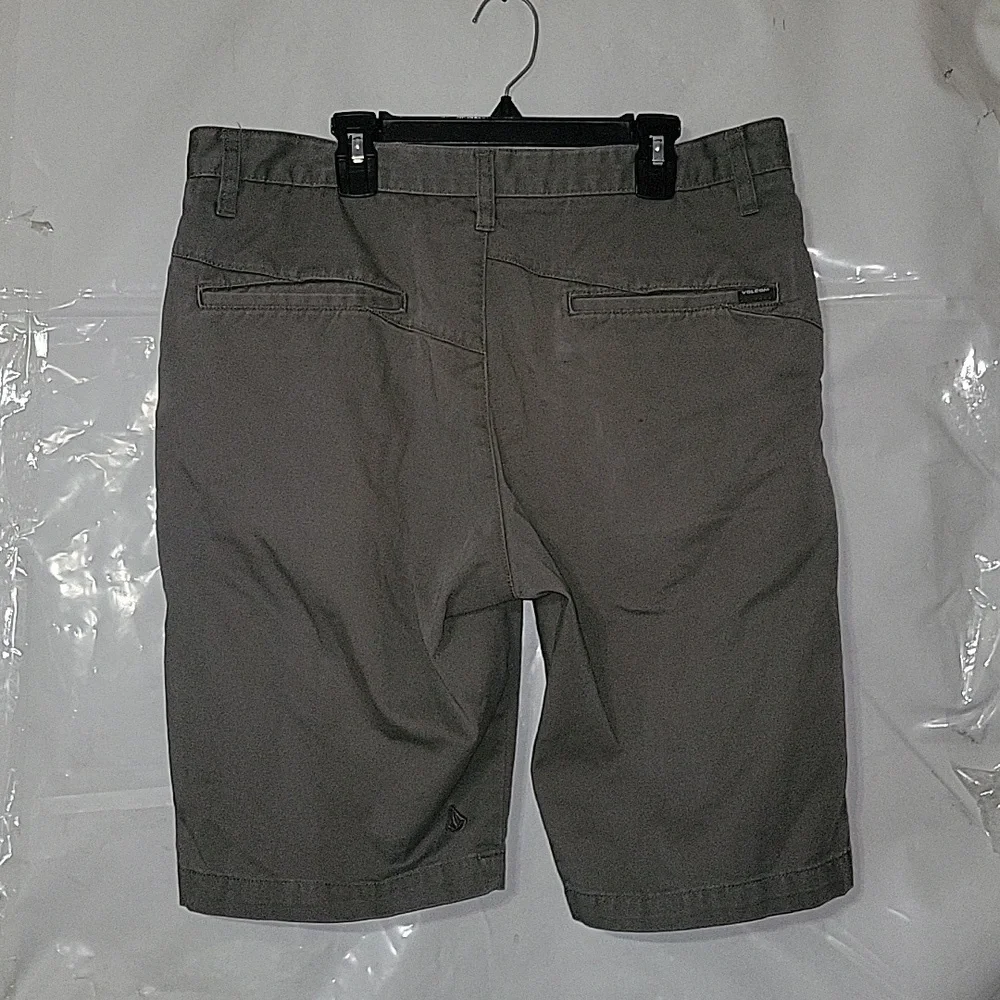 VOLCOM Men's Casual Walking Shorts Grey Cotton Outdoor Beach Surfer Coastal S 33